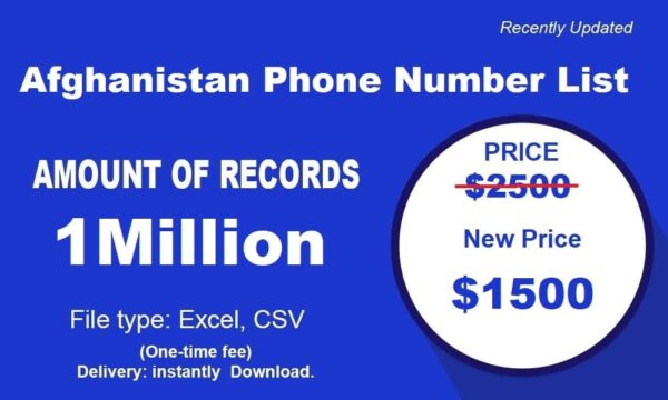 500K Afghanistan Phone Number Material