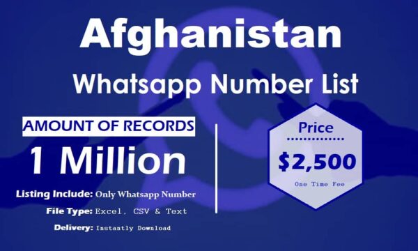 Afghanistan Whatsapp Database 3 Million