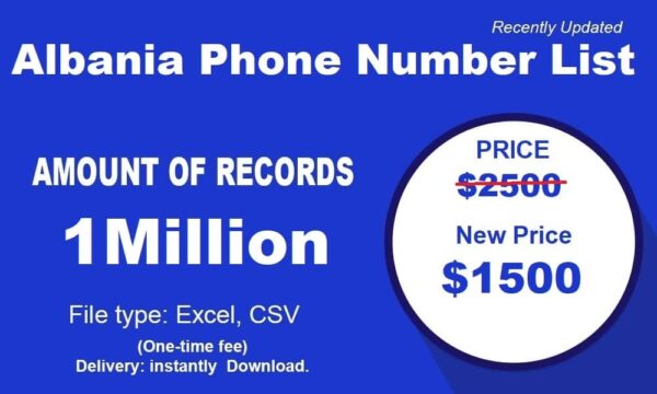 500K Test Albania Phone Number Material