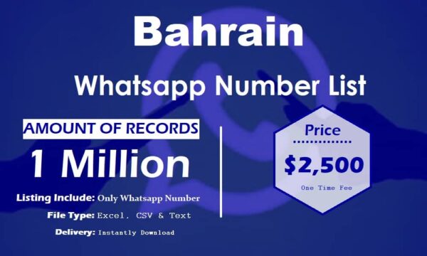 Bahrain Whatsapp Database 100K