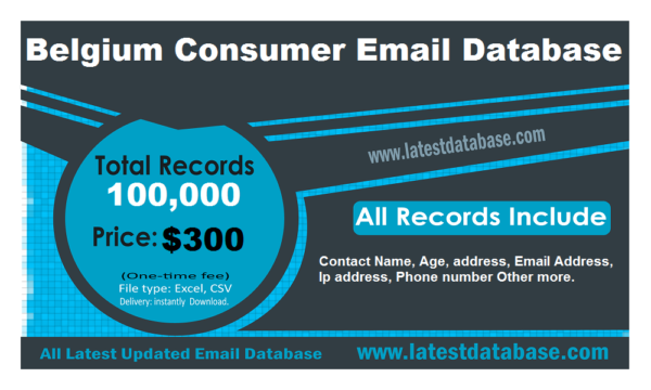 Belgium Consumer Consumer Email Database