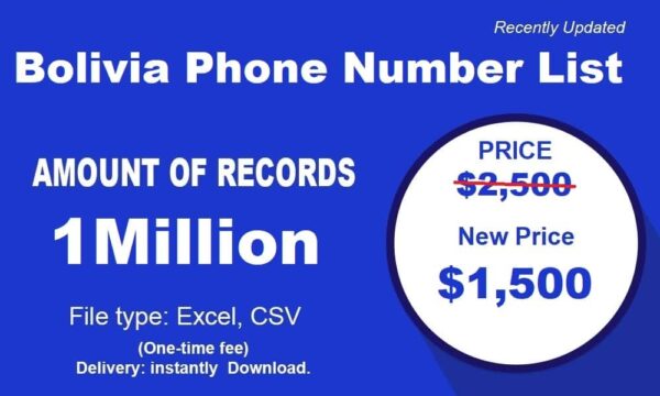 500K Test Bolivia Phone Number Material