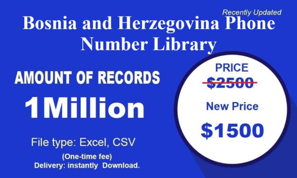 Bosnia and Herzegovina Phone Number Material 1 Million