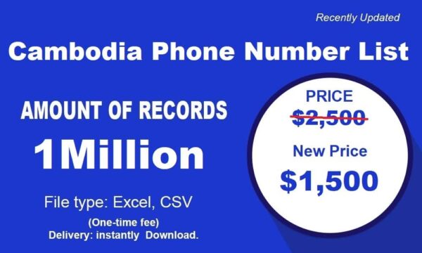 500K Test Cambodia Phone Number Material