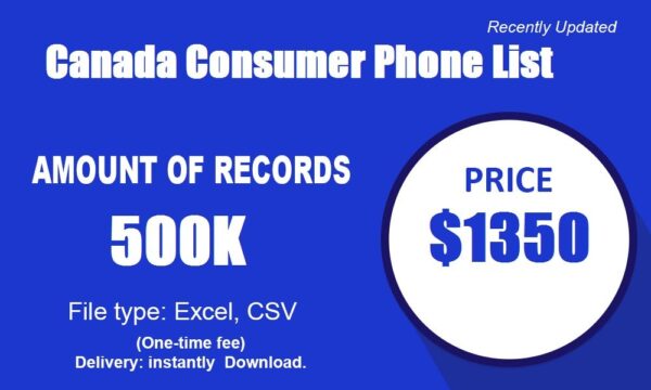 Canada Consumer Phone List