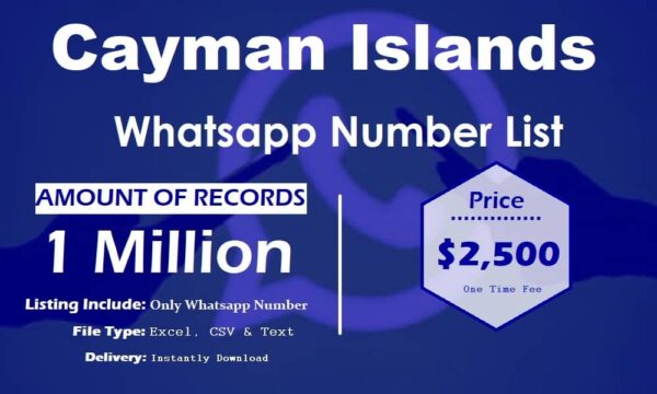 Cayman Islands Whatsapp Database 100K