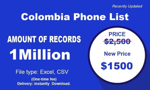 200K Colombia Phone Number Material