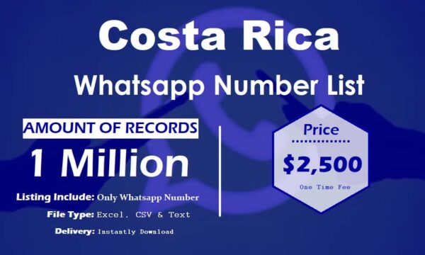 Costa Rica Whatsapp Database 50K