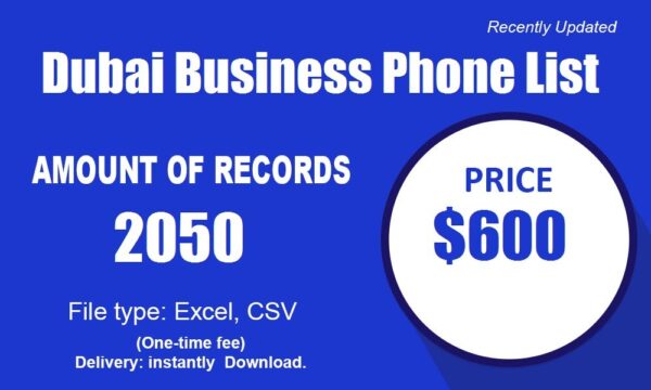 Dubai Business Phone List