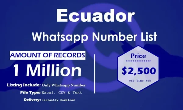 Ecuador Whatsapp Database 3 Million