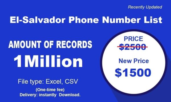 500K Test El-Salvador Phone Number Material