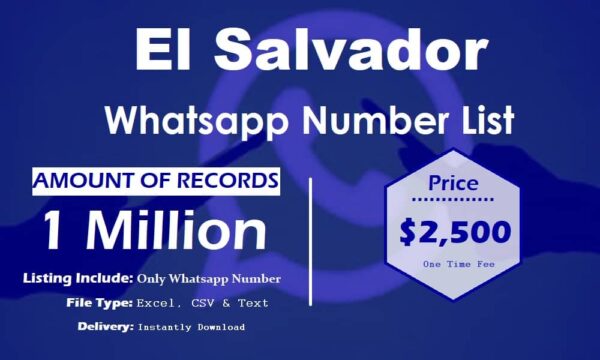 El Salvador Whatsapp Database 5 Million