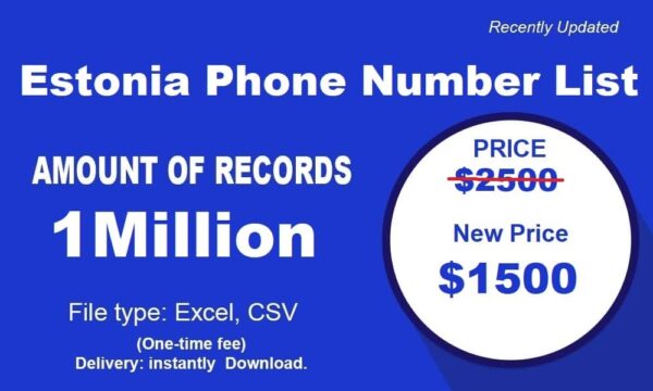 500K Test Estonia Phone Number Material