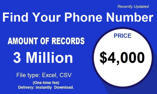 Find Your Phone Number 3 Million