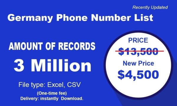 1 Millions Germany Phone Number Material