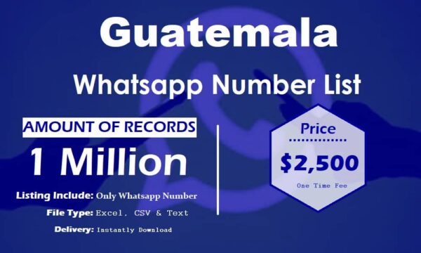 Guatemala Whatsapp Database 100K