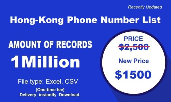 500K Test Hong-Kong Phone Number Material