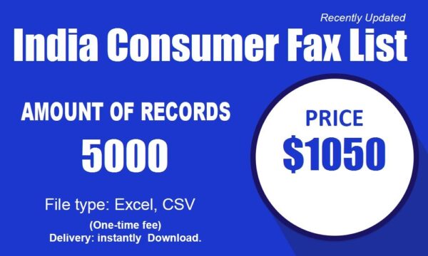 India Consumer Fax List Trial