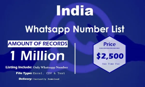 India Whatsapp Database 5 Million