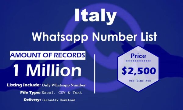 Italy Whatsapp Database 1 Million