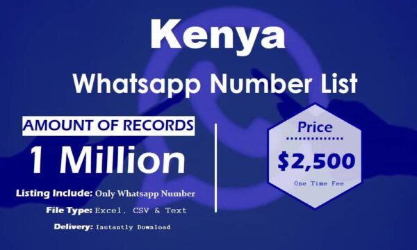 Kenya Whatsapp Database 100K