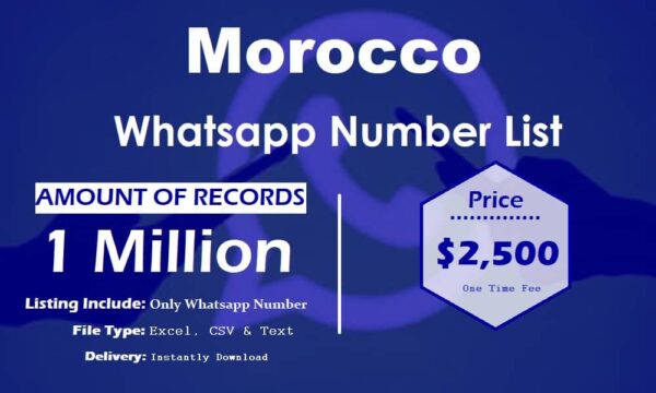 Morocco Whatsapp Database 1 Million