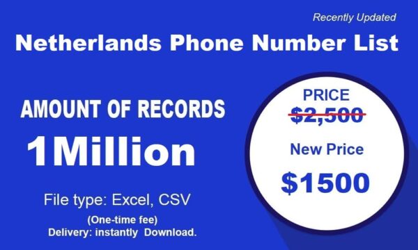 1  Million Full Netherlands Phone Number Material