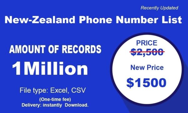 500K Test New-Zealand Phone Number Material