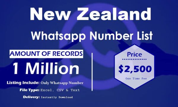 New Zealand Whatsapp Database 1 Million