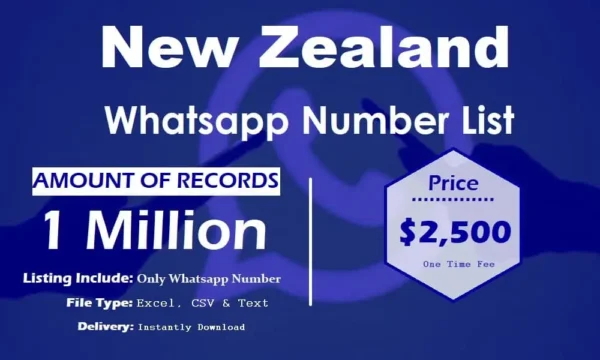 New Zealand Whatsapp Database 3 Million