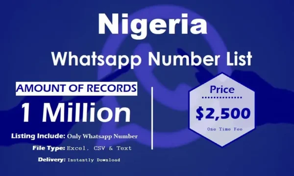 Nigeria Whatsapp Database 3 Million