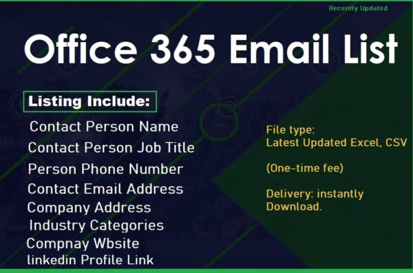 Office 365 Email List 1 Million