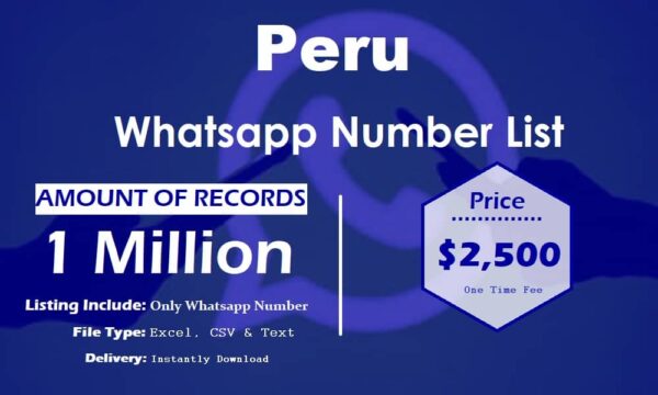 Peru Whatsapp Database 3 Million