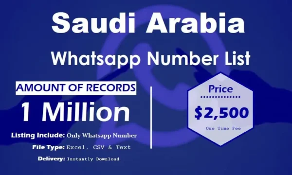 Saudi Arabia Whatsapp Database 5 Million