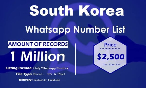 South Korea Whatsapp Database 3 Million