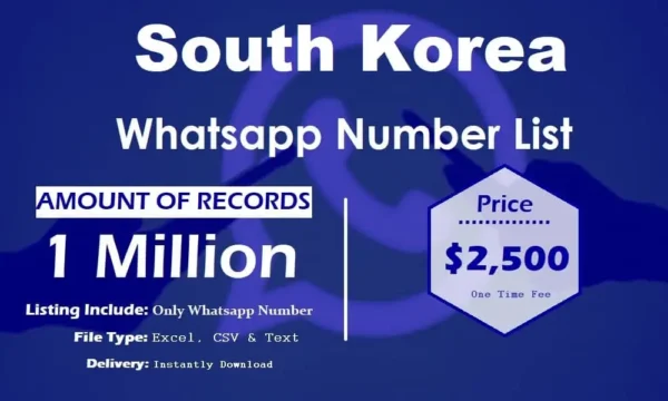 South Korea Whatsapp Database 50K