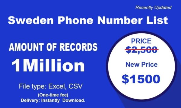 1 Million Full Sweden Phone Number Material