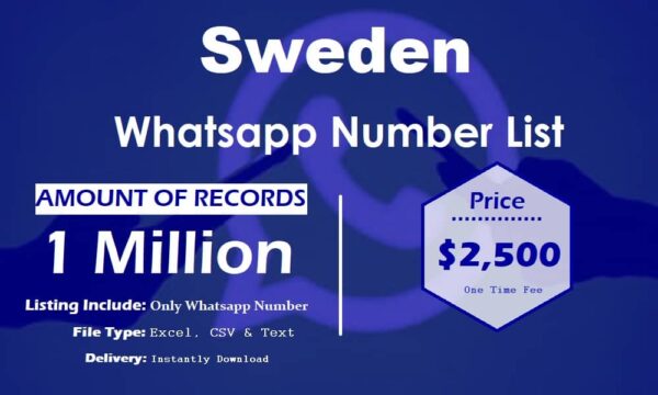 Sweden Whatsapp Database 3 Million