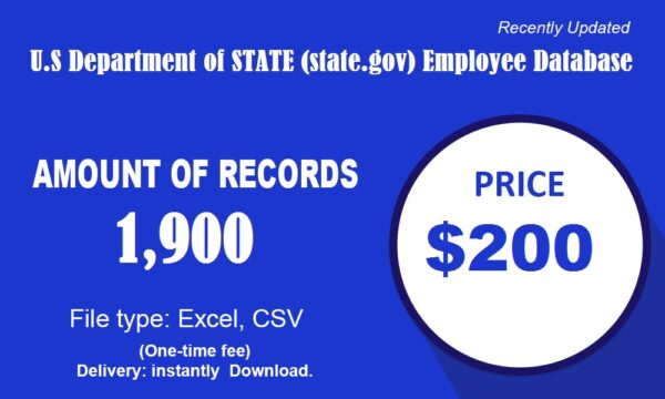 STATE.GOV EMPLOYEE DATABASE