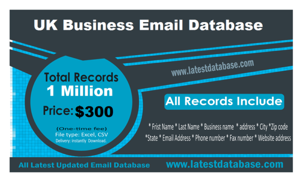 UK Business Consumer Email Database