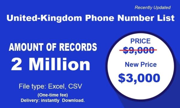 1 Millions UK Mobile Phone Number Material